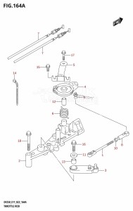 DF225T From 22503F-040001 (E01 E03 E40)  2020 drawing THROTTLE ROD