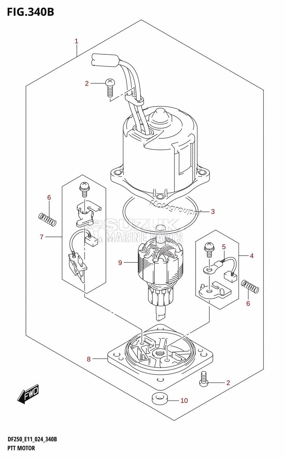 PTT MOTOR (X-TRANSOM,XX-TRANSOM)