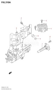 04004F-110001 (2011) 40hp E34-Italy (DF40AST) DF40A drawing RECTIFIER / IGNITION COIL