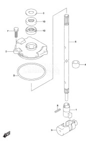 DF 115A drawing Shift Rod (C/R)