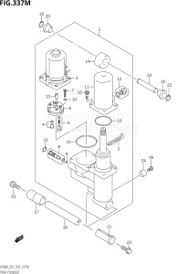 06003F-410001 (2014) 60hp E01 E40-Gen. Export 1 - Costa Rica (DF60AVT  DF60AVTH) DF60A drawing TRIM CYLINDER (DF60AVT:E01)