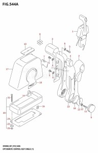 DF250Z From 25003Z-810001 (E40)  2018 drawing OPT:REMOTE CONTROL ASSY SINGLE (1)