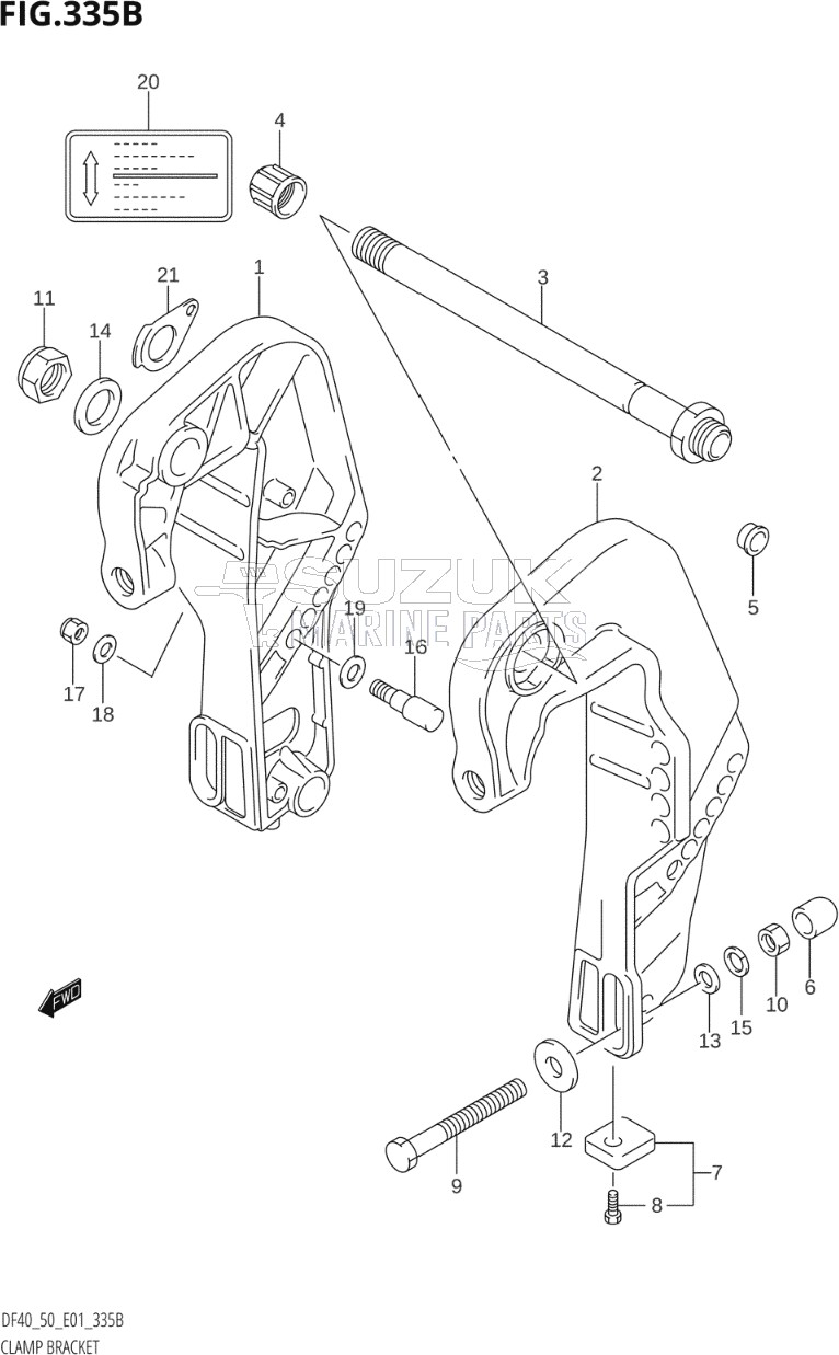 CLAMP BRACKET (K1,K2,K3,K4,K5,K6,K7,K8,K9,K10)