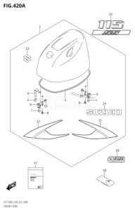 DF115BSS From 11507F-340001 (E03)  2023 drawing ENGINE COVER