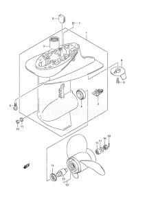 DF 25 V-Twin drawing Gear Case