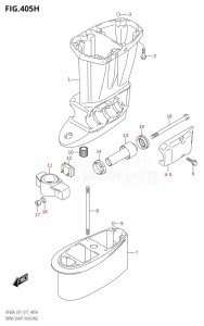 05004F-710001 (2017) 50hp E01-Gen. Export 1 (DF50AVT  DF50AVTH) DF50A drawing DRIVE SHAFT HOUSING (DF60A:E40)