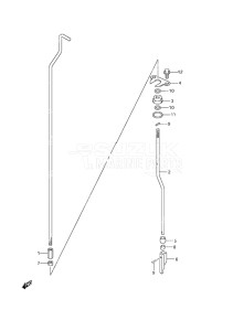 Outboard DF 25 V-Twin drawing Clutch Rod