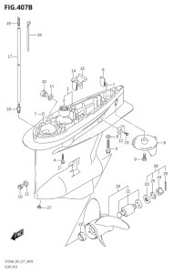 20003F-710001 (2017) 200hp E03-USA (DF200AST  DF200AT) DF200A drawing GEAR CASE (DF200AST:E03)