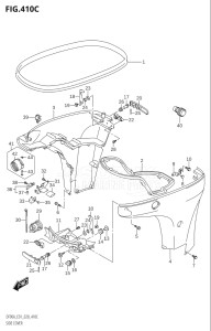 08002F-140001 (2021) 80hp E01 E40-Gen. Export 1 - Costa Rica (DF80AT) DF80A drawing SIDE COVER (DF90AWQH)