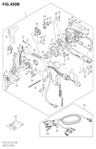 00995F-140001 (2021) 9.9hp P03 E03-USA (DF9.9B   DF9.9B   DF9.9BT   DF9.9BT   DF9.9BTH   DF9.9BTH) DF9.9B drawing REMOTE CONTROL ((DF9.9BT,DF20AT):(022,023))