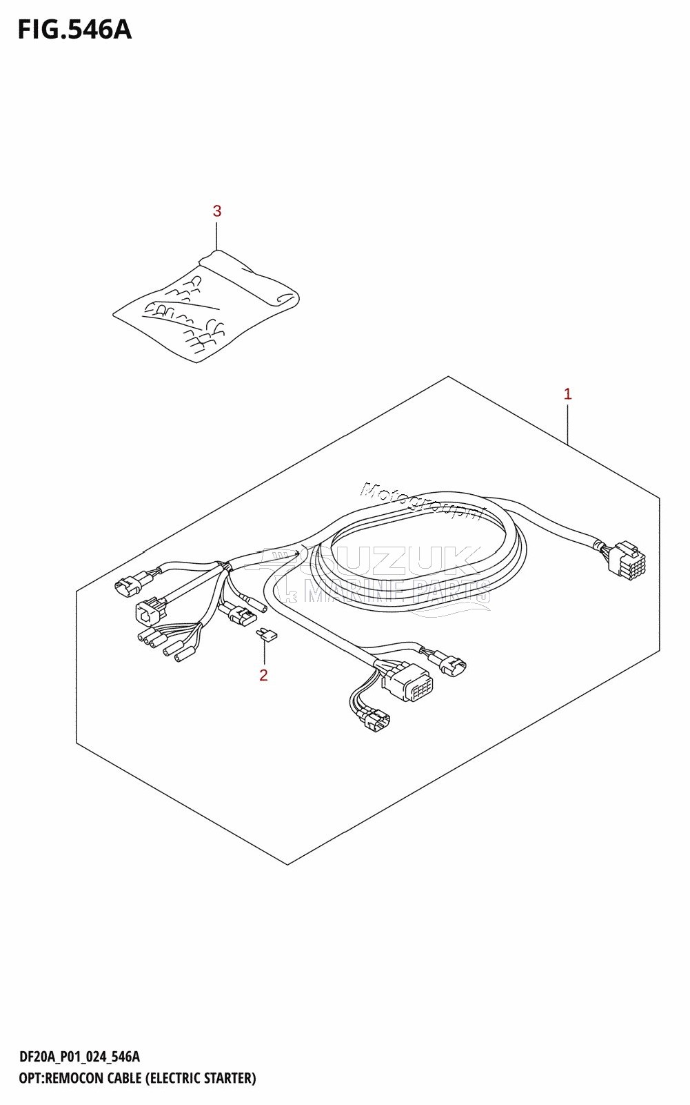 OPT:REMOCON CABLE (ELECTRIC STARTER) (E-STARTER)