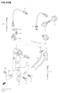 DF150ZG From 15002Z-410001 (E40)  2014 drawing SENSOR (DF150T:E40)