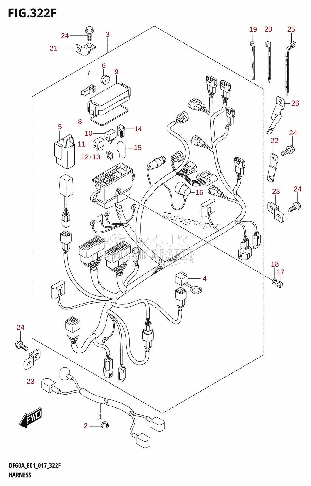 HARNESS (DF50ATH:E01)