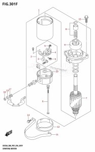 DF25A From 02504F-610001 (P01)  2016 drawing STARTING MOTOR (DF30AR:P01)