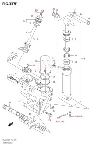 DF200 From 20002F-210001 (E01 E40)  2012 drawing TRIM CYLINDER (DF225T:E40:(X-TRANSOM,XX-TRANSOM))