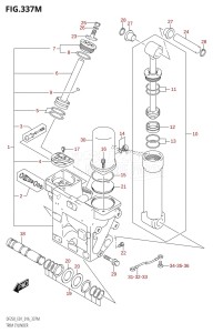 DF200 From 20002F-610001 (E01 E40)  2016 drawing TRIM CYLINDER (DF250Z:E40)