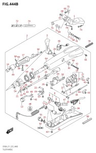 06003F-240001 (2022) 60hp E11 E40-Gen. Export 1-and 2 (DF60AVT  DF60AVT  DF60AVTH  DF60AVTH) DF60A drawing TILLER HANDLE (DF40ATH,DF50ATH)