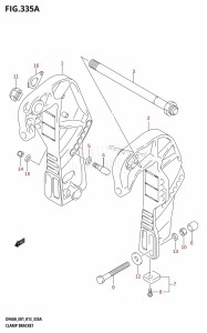 DF40A From 04003F-310001 (E01)  2013 drawing CLAMP BRACKET (DF40A:E01)