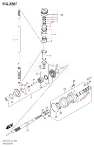 DF250ST From 25004F-340001 (E03)  2023 drawing TRANSMISSION (DF250ST)