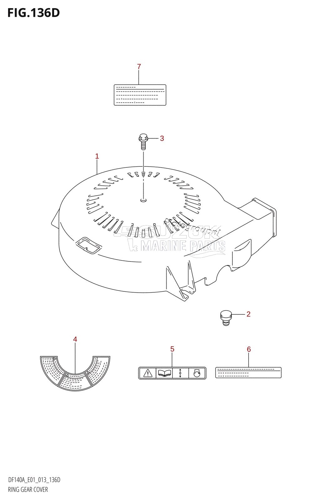 RING GEAR COVER (DF140AZ:E40)