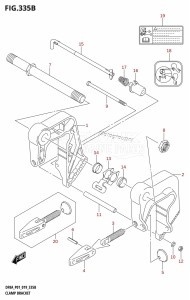 DF8A From 00801F-410001 (P01)  2014 drawing CLAMP BRACKET (DF8AR,DF9.9AR)