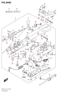 DF80A From 08002F-510001 (E03)  2015 drawing TILLER HANDLE (DF90ATH:E40)