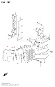 DF40A From 04003F-040001 (E01)  2020 drawing INTAKE MANIFOLD /​ SILENCER /​ EXHAUST COVER (DF50A,DF50ATH)