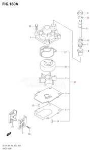 08001F-980001 (2009) 80hp E03-USA (DF80ATK10  DF80ATK9) DF80A drawing WATER PUMP