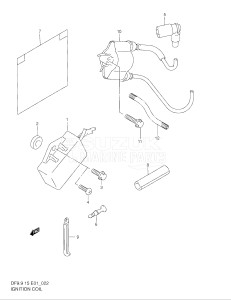 00991 F-751001- (1997) 9.9hp - (DF9.9(A,AR)S V) DF9.9(A,A)S V drawing IGNITION COIL