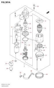 DF20A From 02002F-310001 (P01 P40)  2013 drawing STARTING MOTOR (E-STARTER)