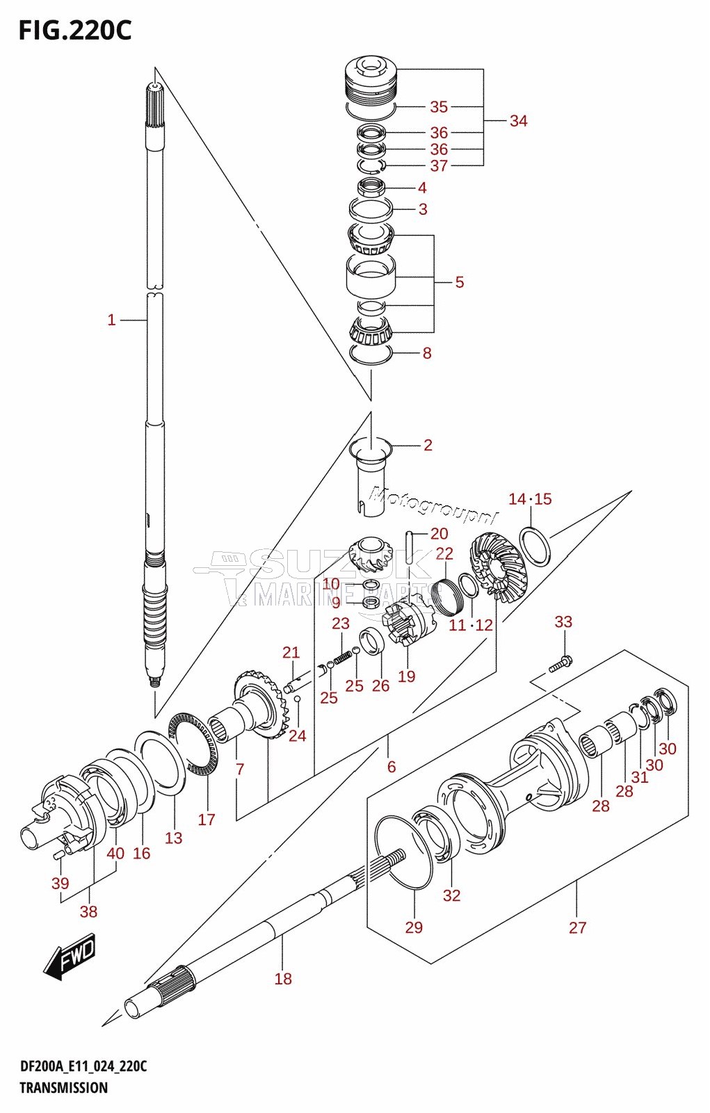 TRANSMISSION (DF150AS)