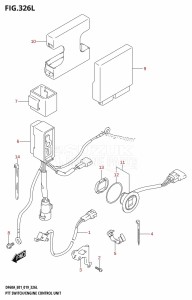 DF40A From 04004F-910001 (E34-Italy)  2019 drawing PTT SWITCH /​ ENGINE CONTROL UNIT (DF60AVT:E40,DF60AVTH:E40)