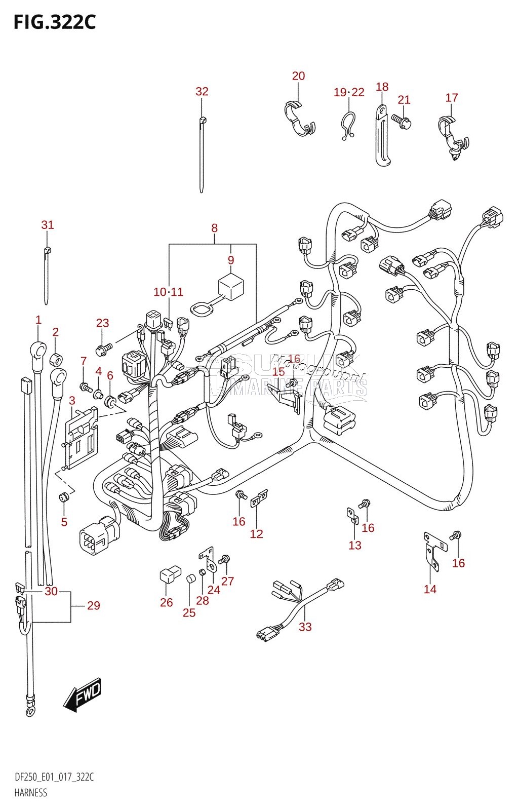 HARNESS (DF200Z:E01)