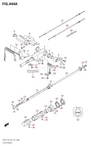 DF9.9A From 00994F-310001 (P03)  2013 drawing TILLER HANDLE (DF8A:P03)