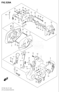 17503P-710001 (2017) 175hp E03-USA (DF175AP) DF175AP drawing OPT:FLUSH MOUNT REMOCON