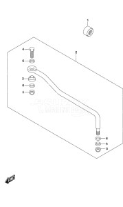 Outboard DF 25A drawing Drag Link Non-Remote Control