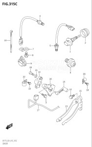 15002Z-510001 (2005) 150hp E01 E40-Gen. Export 1 - Costa Rica (DF150ZG) DF150ZG drawing SENSOR (DF150TG:E01)