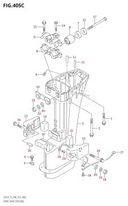 DT15 From 01503K-310001 (P36-)  2013 drawing DRIVE SHAFT HOUSING (DT9.9K:P36)