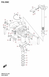 DF50A From 05003F-210001 (E01)  2012 drawing SWIVEL BRACKET (DF40AST:E34)