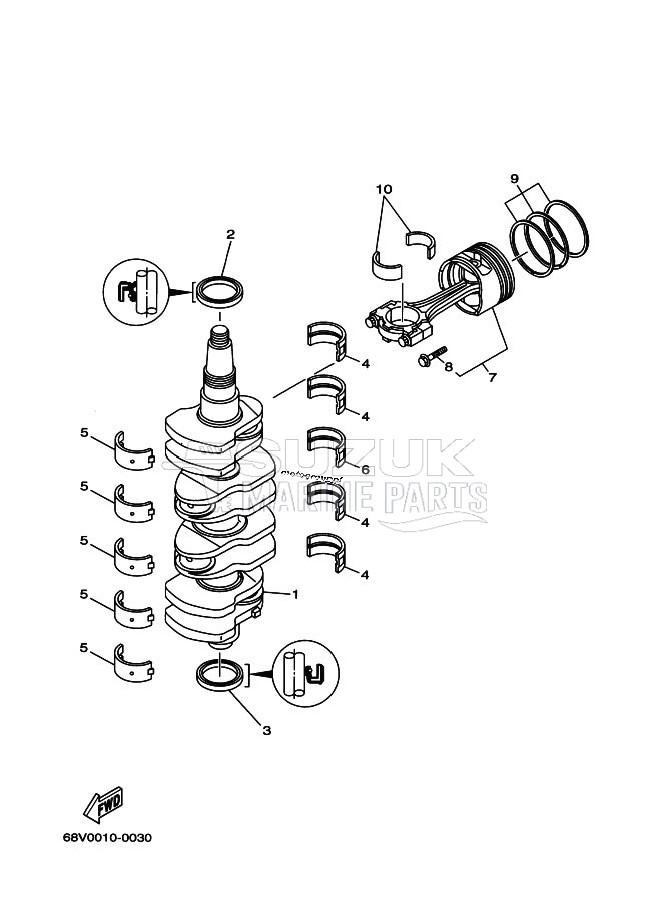 CRANKSHAFT--PISTON