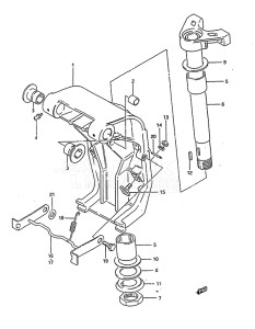 Outboard DT 140 drawing Swivel Bracket