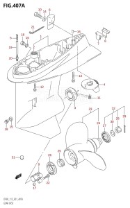 DF115T From 11501F-371001 (E01 E40)  2003 drawing GEAR CASE (DF90T,DF100T,DF115T,DF115WT)