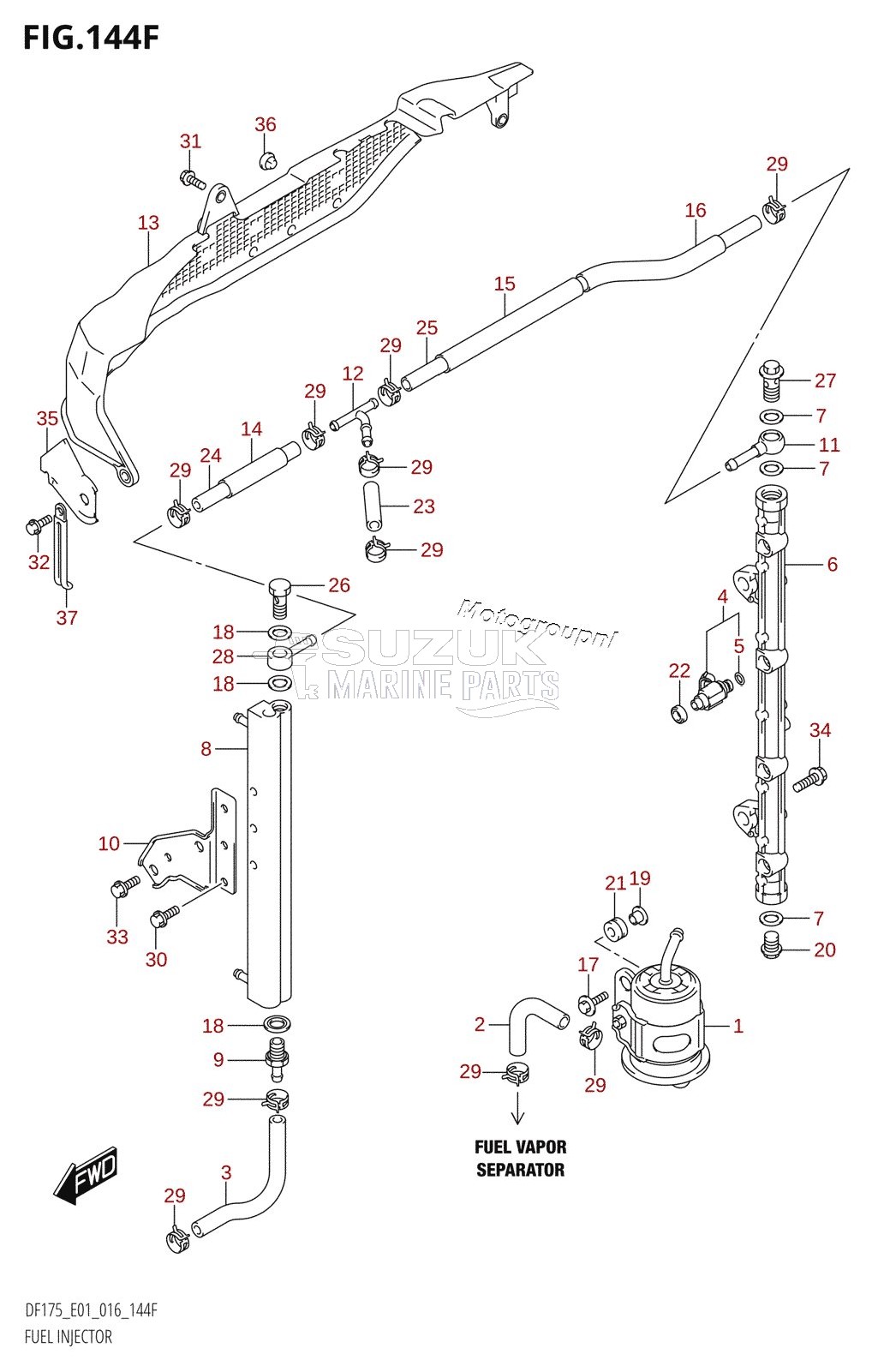 FUEL INJECTOR (DF150Z:E40)