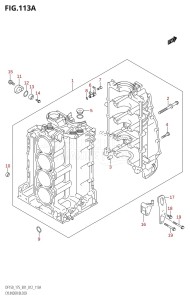 DF150 From 15002F-210001 (E01 E40)  2012 drawing CYLINDER BLOCK