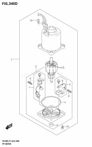 DF115BT From 11506F-440001 (E11 - E40)  2024 drawing PTT MOTOR (DF115BT,DF115BZ,DF100C)