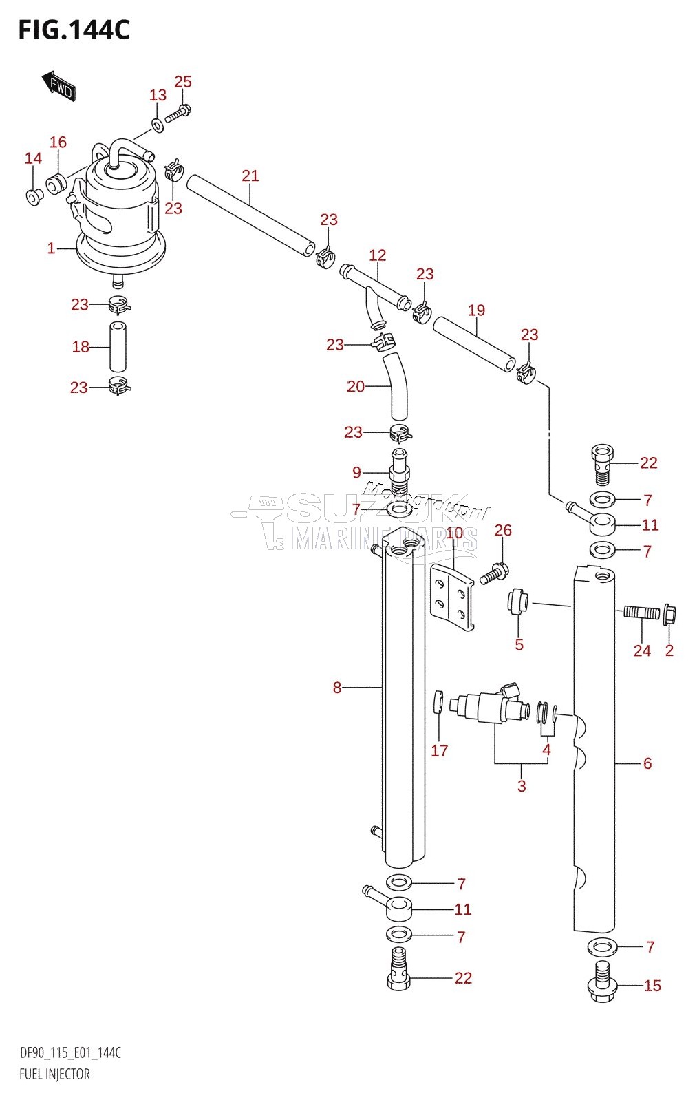 FUEL INJECTOR (DF115WT,DF115WZ)