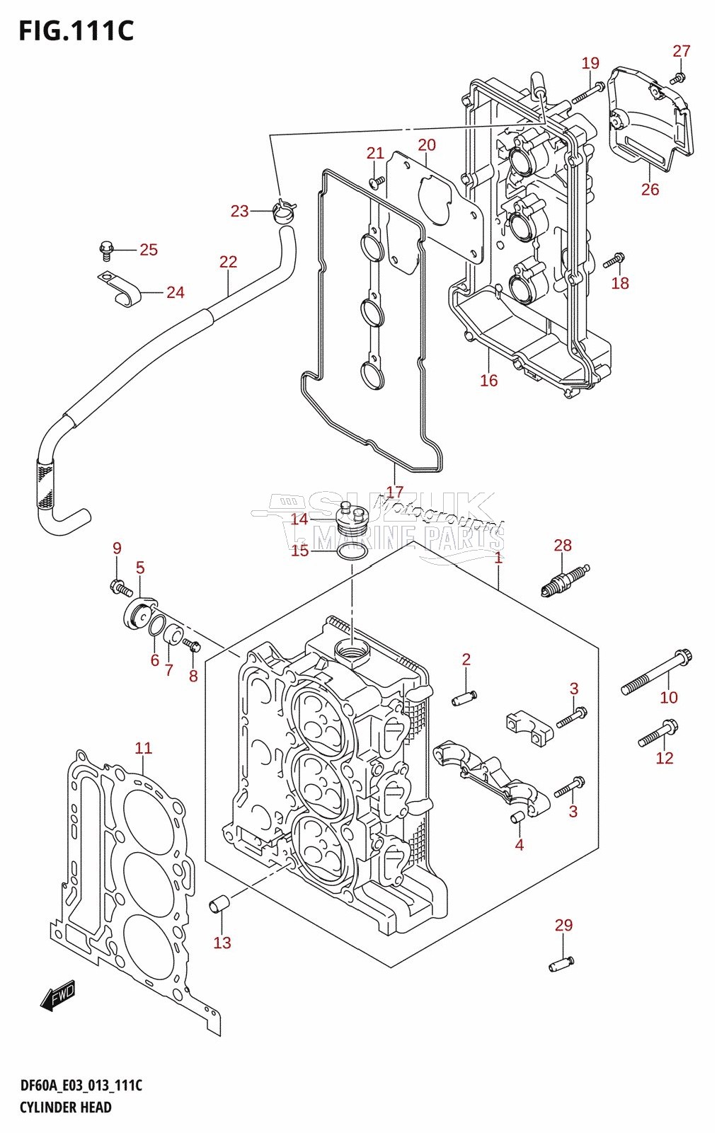 CYLINDER HEAD (DF60A:E03)