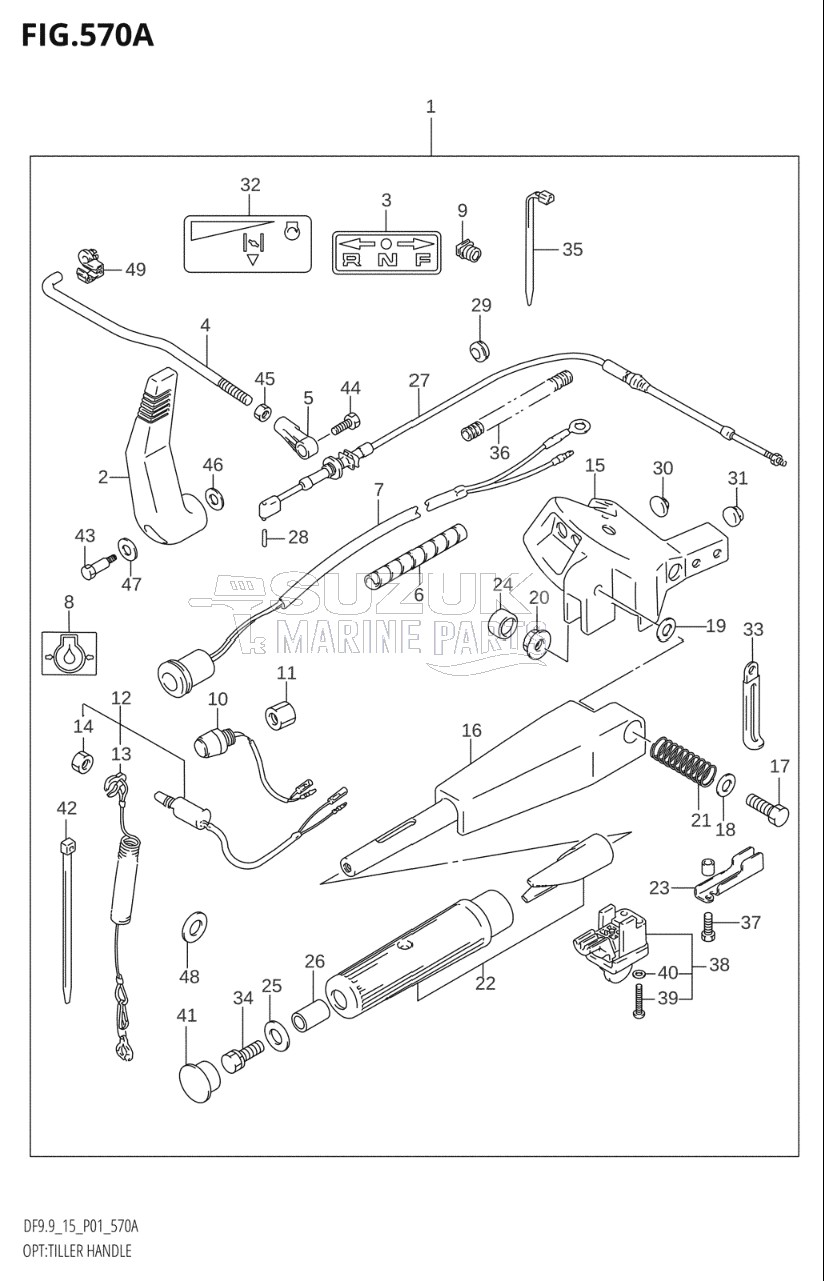 OPT:TILLER HANDLE (K4)