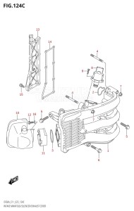 06002F-240001 (2022) 60hp E01 E40 E11-Gen. Export - Costa Rica (DF60AQH  DF60AQH  DF60AT  DF60AT  DF60ATH  DF60ATH) DF60A drawing INTAKE MANIFOLD / SILENCER / EXHAUST COVER ((DF40AST,DF60A,DF60AQH,DF60ATH,DF60AVT,DF40ASVT,DF60AVTH):(020,021))