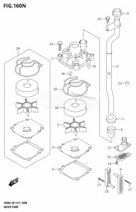 DF60A From 06002F-710001 (E01 E40)  2017 drawing WATER PUMP (DF50AVT:E01)